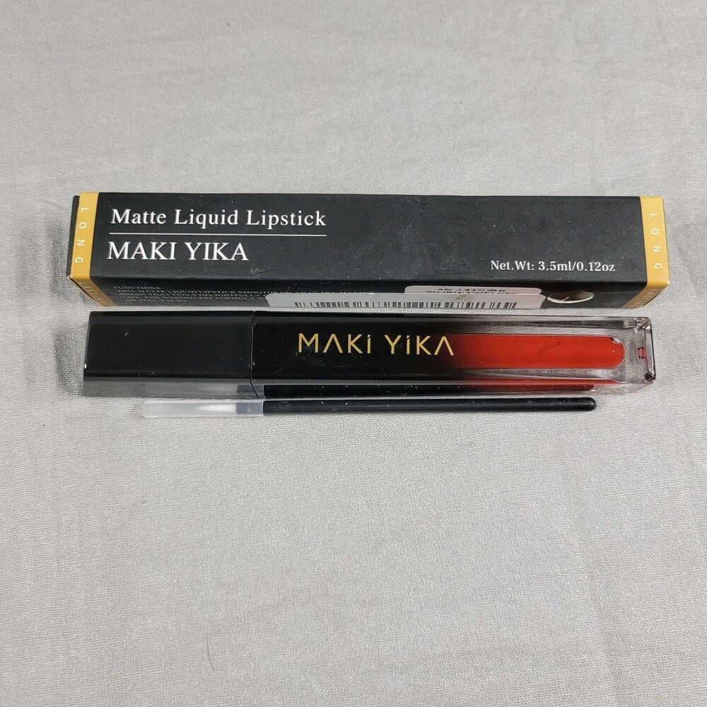 MAKI YIKA (Trust You) Lipstick Matte Long Lasting Liquid Lipstick Red 0.12oz